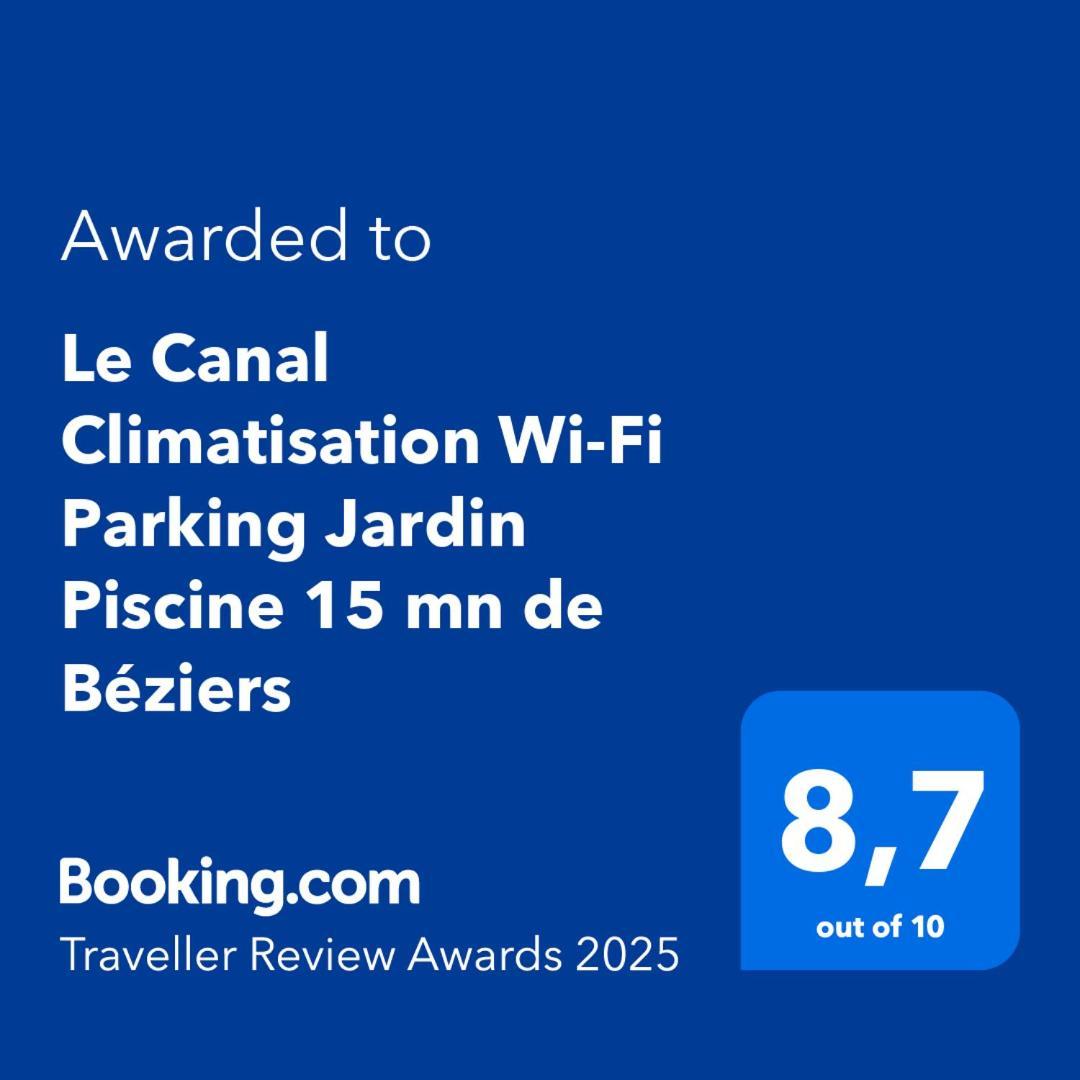 Le Canal Climatisation Wi-Fi Parking Jardin Piscine 15 Mn De Beziers كولومبير المظهر الخارجي الصورة